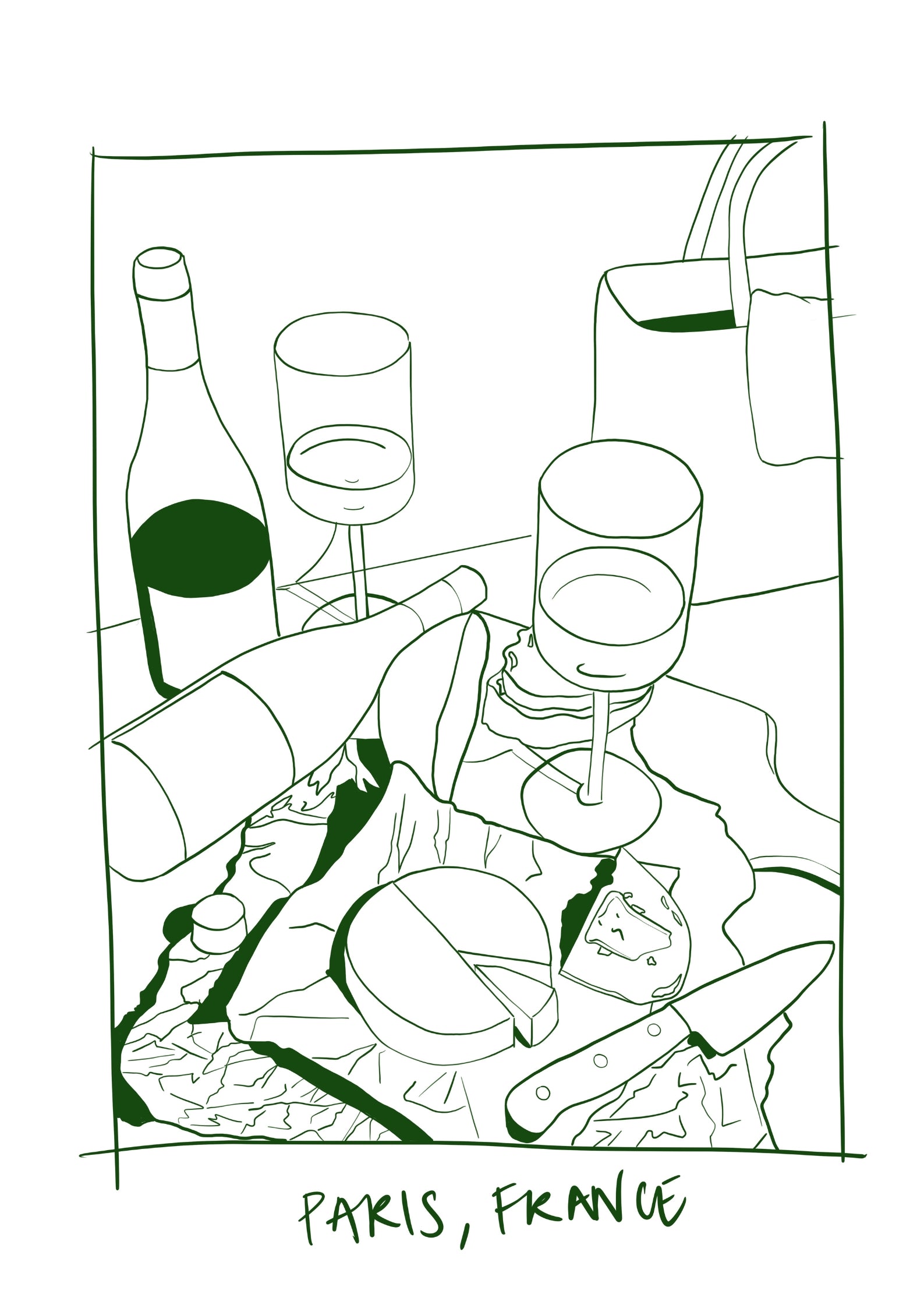 Remember that time in Paris - Print