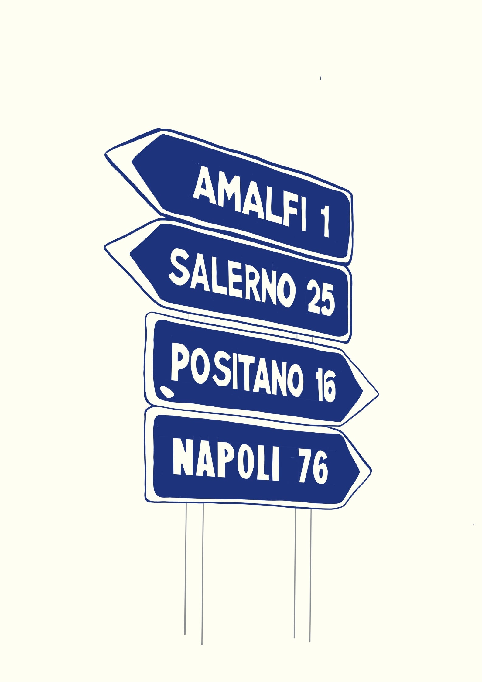 Amalfi 1km Away - Print