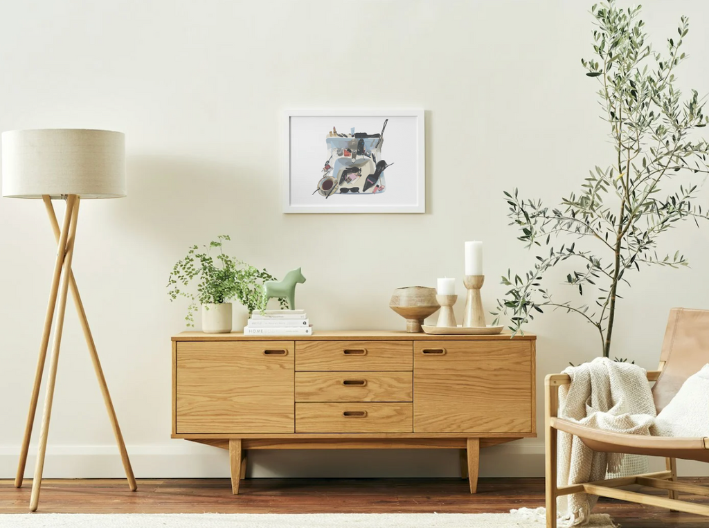 Messy Vanity - White - Print