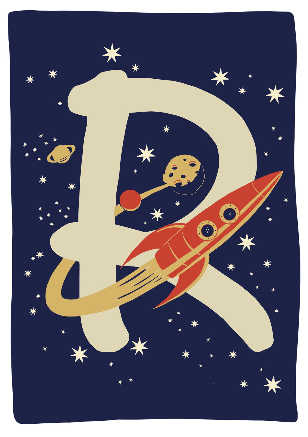 R for Rocket Poster - Print